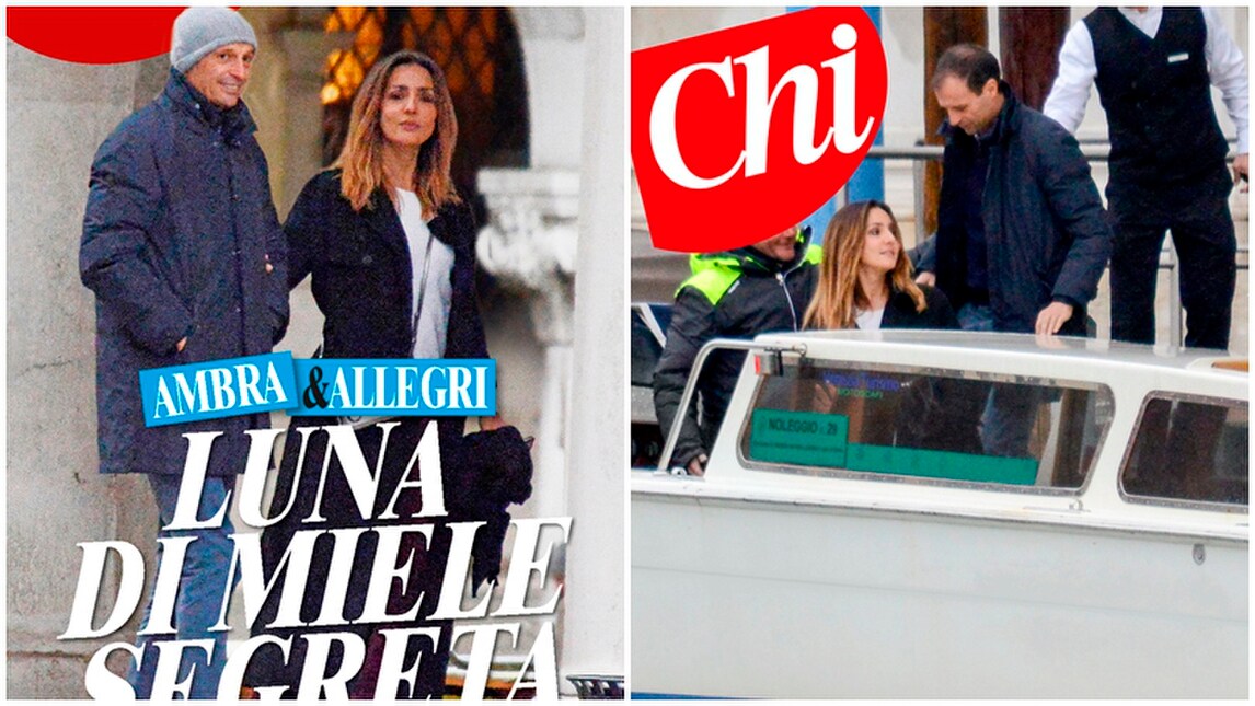 Ambra e Allegri sempre più innamorati: 'luna di miele' a Venezia