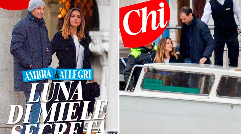 Ambra e Allegri sempre più innamorati: 'luna di miele' a Venezia