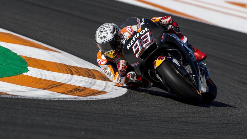 MotoGp, test Valencia: domina Marquez, Rossi settimo