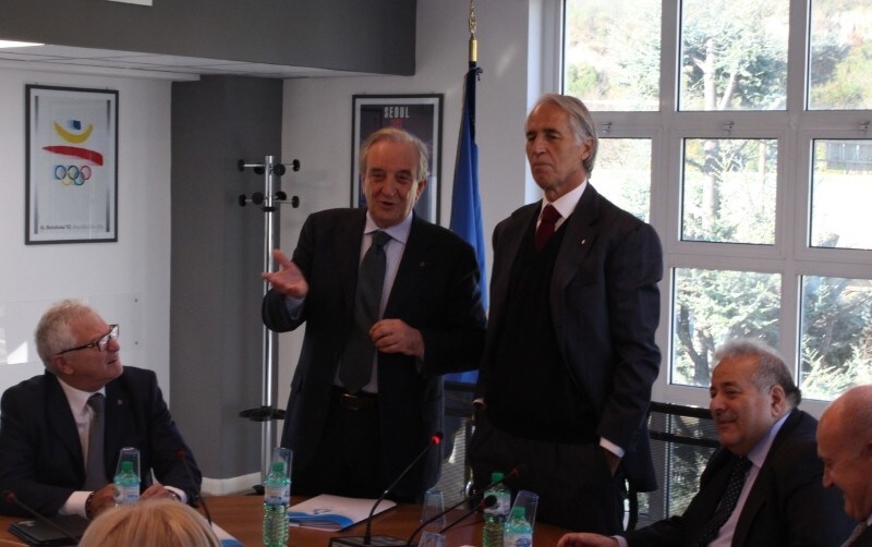 Volley: Giovanni Malagò in visita alla Fipav