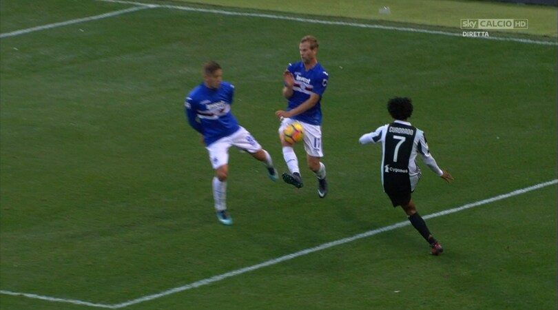 Sampdoria-Juventus, i bianconeri chiedono 3 rigori
