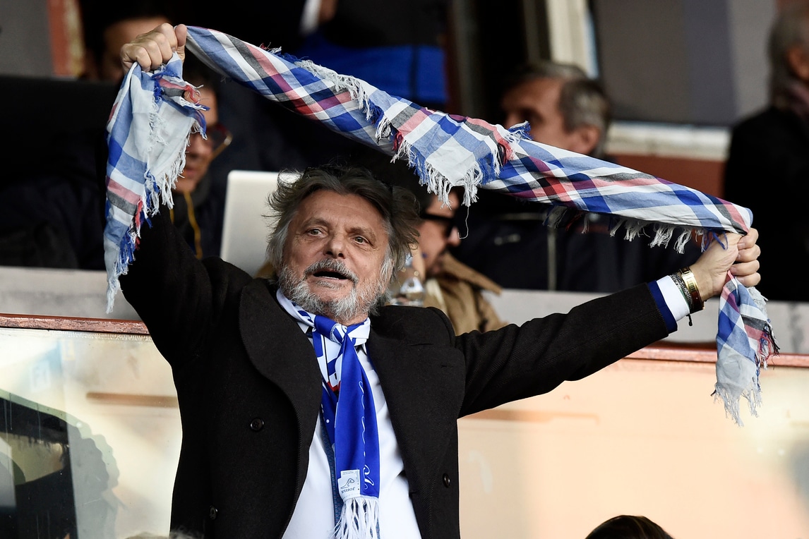 Sampdoria, Ferrero: «A Buffon dico che oggi si è scansata la Juventus»