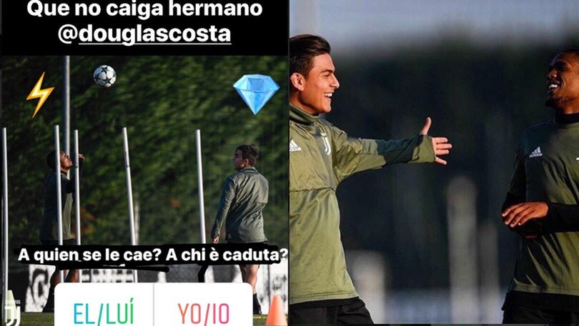 Che sfida tra Douglas Costa e Dybala, indovinate chi paga la cena!