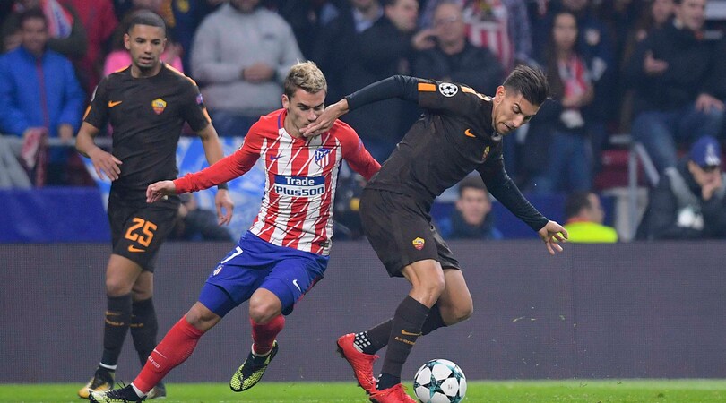 Champions League, Atletico Madrid-Roma 2-0: Griezmann e Gameiro stendono i giallorossi