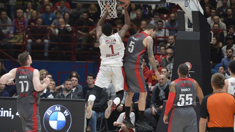 Eurolega, l'Olympiacos sbanca il Forum all'ultimo respiro