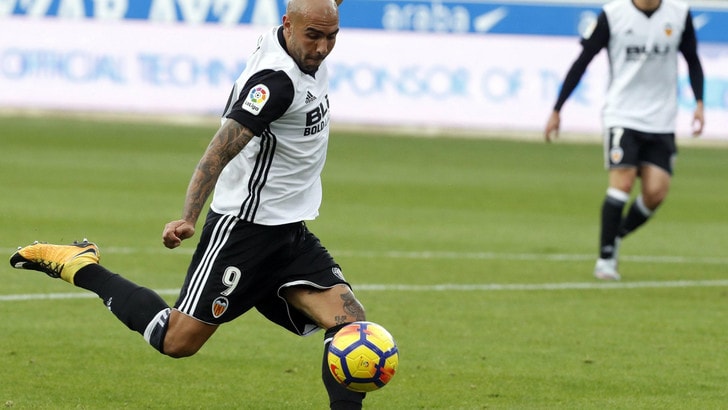 Zaza in azione con la maglia del Valencia