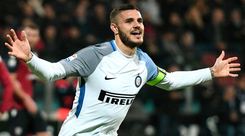 Cagliari-Inter 1-3, Icardi fa doppietta, Spalletti in vetta