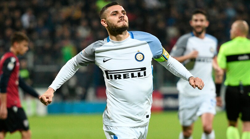 Serie A, Cagliari-Inter 1-3: Icardi show, segna anche Brozovic