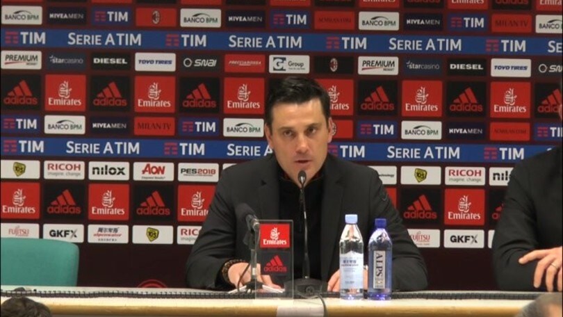 Montella: "Squadra in crescita, dobbiamo lavorare"