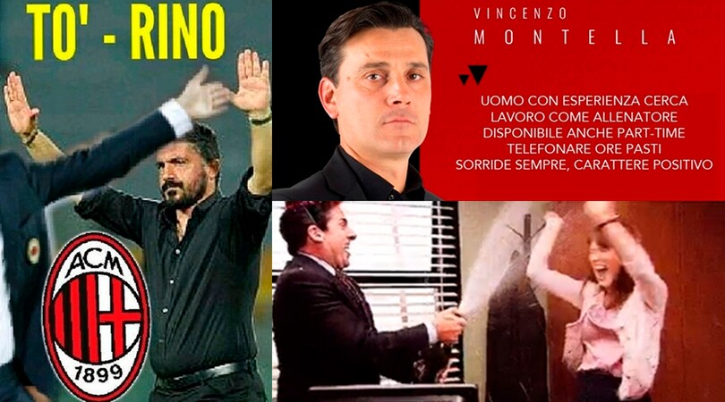 Milan, Montella esonerato: i social impazziscono, Bacca gongola...