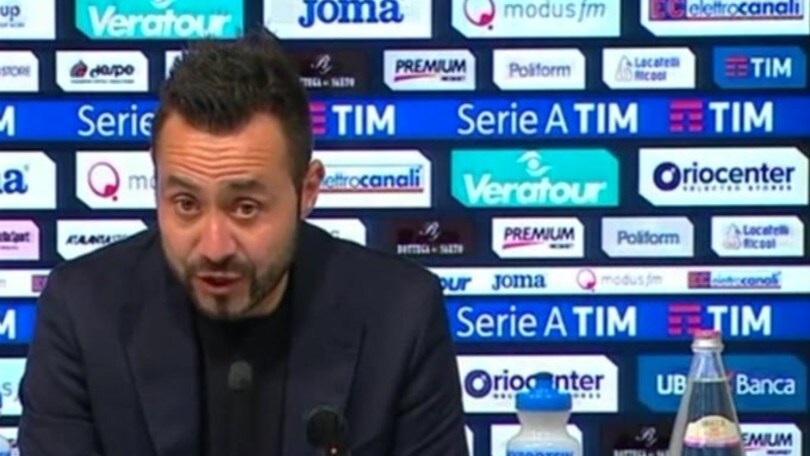 De Zerbi: "Nostre le migliori occasioni del primo tempo"