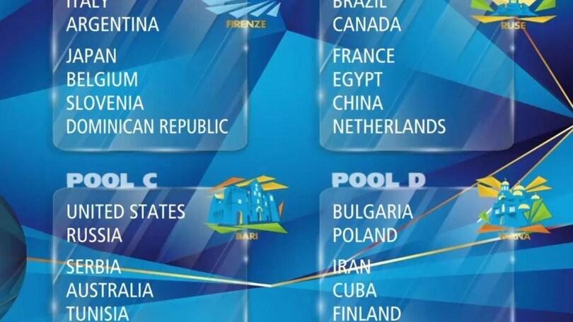 Volley: Mondiali 2018, l'Italia con Argentina, Giappone, Belgio, Slovenia e R.Domenicana