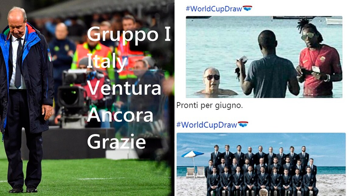 Russia 2018, ecco il sorteggio senza l'Italia: ironie e amarezza sul web