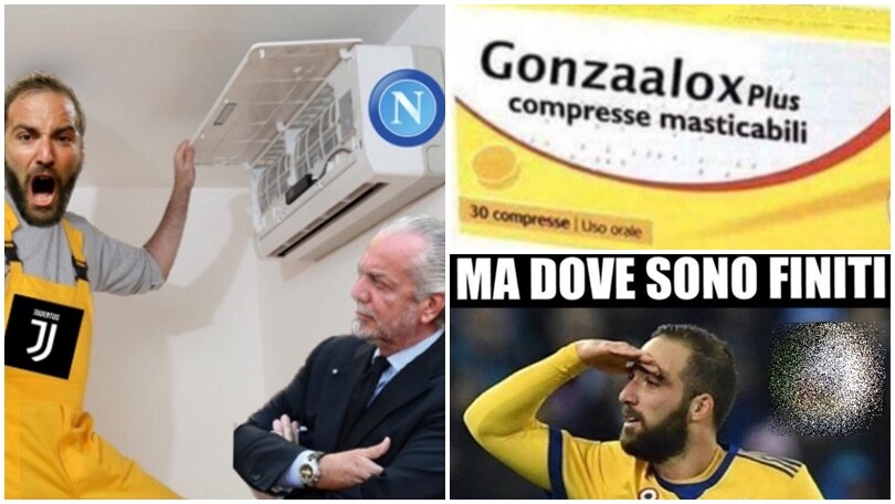 Higuain gela Napoli e i tifosi della Juventus si scatenano sui social