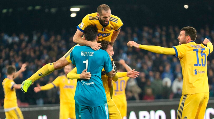Napoli-Juventus 0-1, le pagelle dei bianconeri: Higuain leader