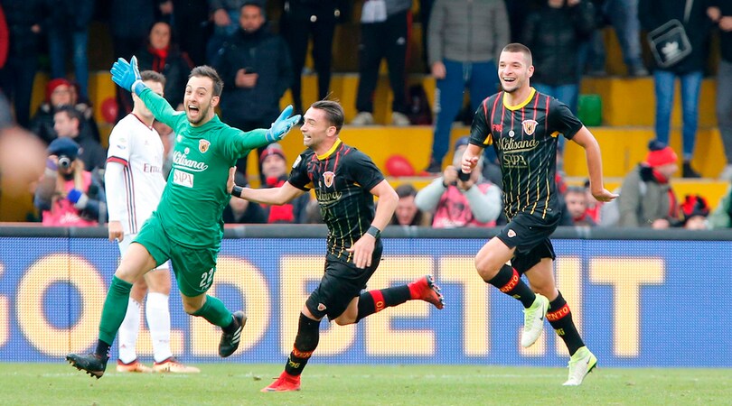 Serie A, Benevento-Milan 2-2: decide il colpo di testa di Brignoli!