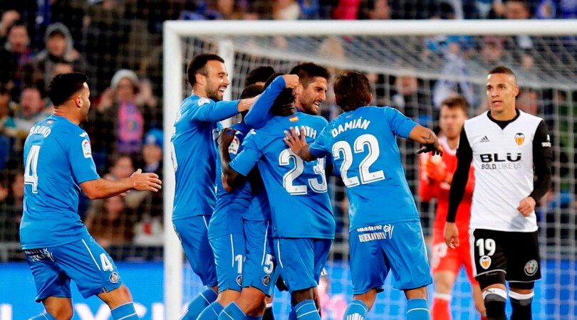 Liga, Getafe-Valencia 1-0: Zaza e compagni scivolano a -5 dalla vetta