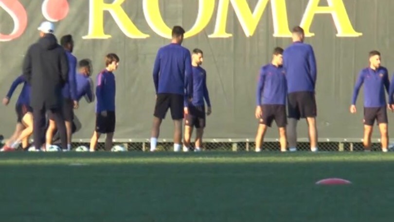 Roma, allenamento prima del Qarabaq