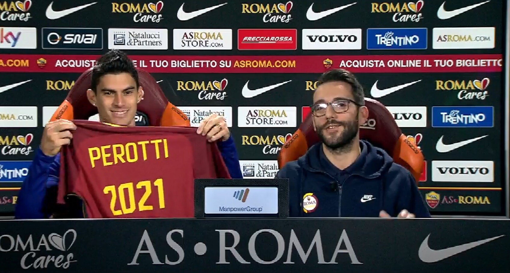 Roma, Perotti annuncia il rinnovo: «Che regalo! Sono molto felice»