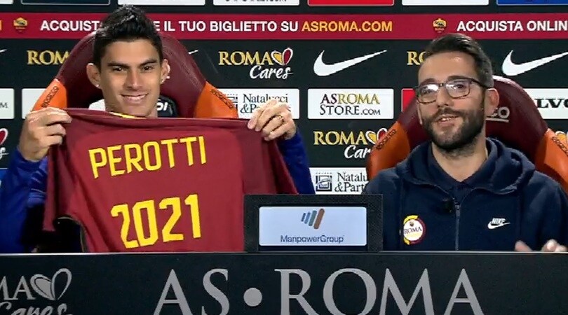 Roma, Perotti annuncia il rinnovo: «Che regalo! Sono molto felice»
