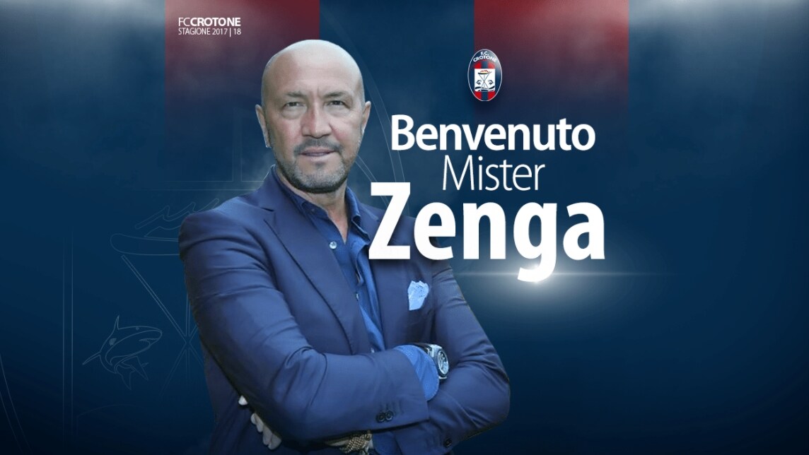 Crotone, ufficiale: Zenga è il nuovo allenatore