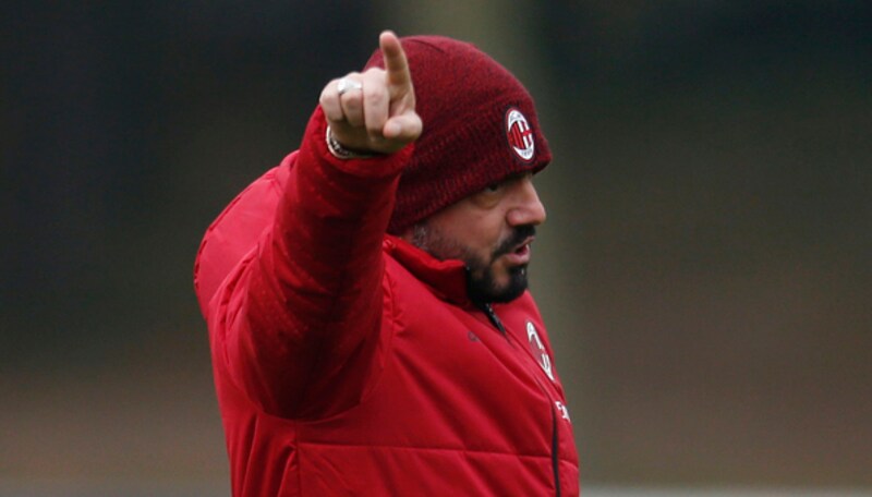 Gattuso: «Milan, ti voglio con il coltello tra i denti»