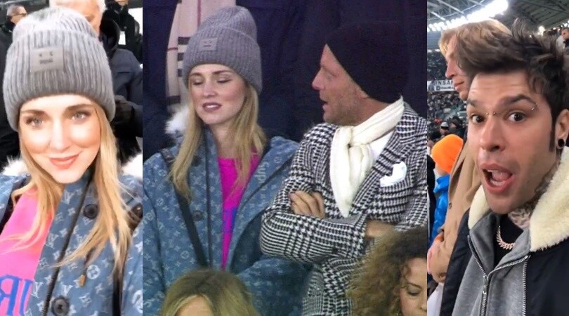 Juventus-Inter, con Lapo Elkann ci sono anche Fedez e Chiara Ferragni 