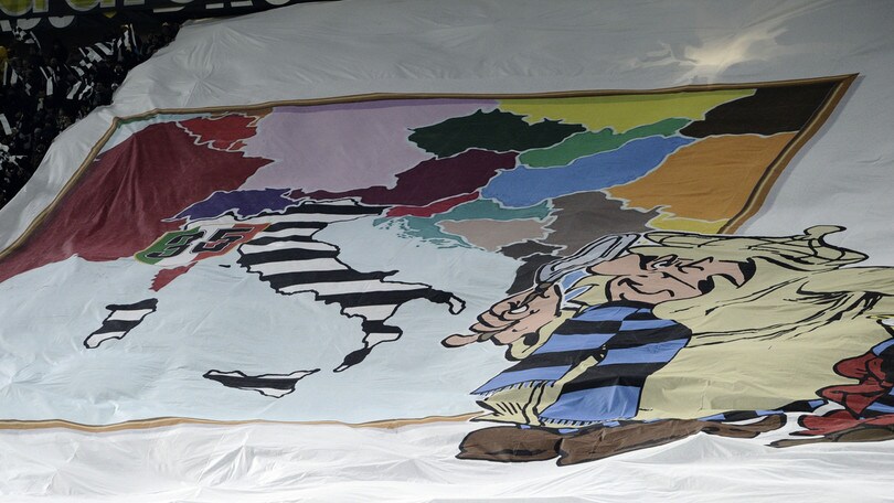 Juventus-Inter, la coreografia della curva bianconera