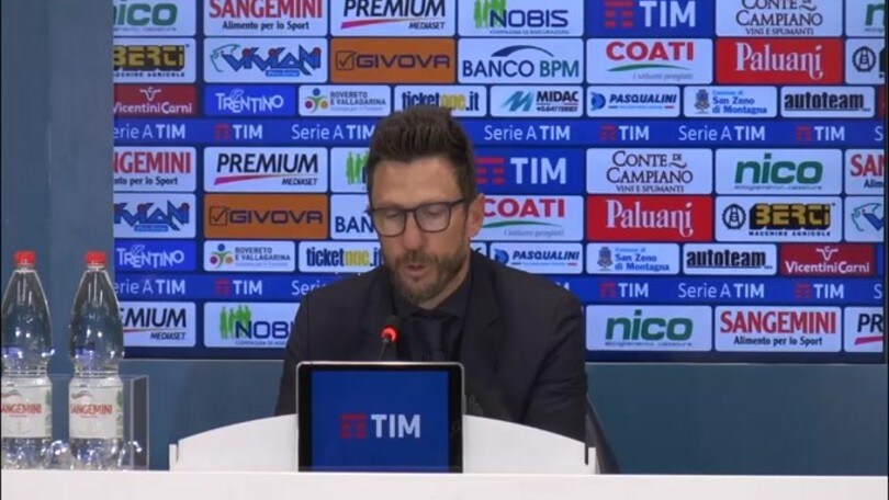 Di Francesco sconsolato: "Se Sorrentino para tutto.."