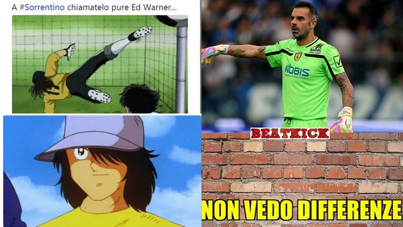 Sorrentino o Ed Warner? Il web celebra l'exploit del portiere del Chievo