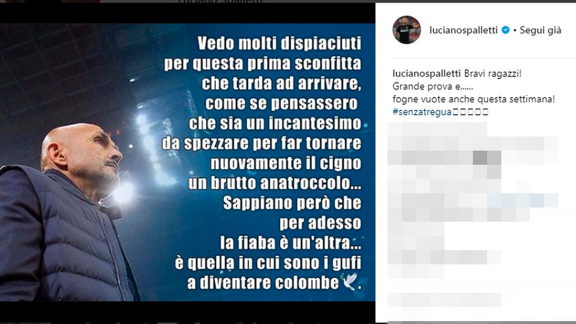 Inter, Spalletti punge: «Fogne vuote anche questa settimana»