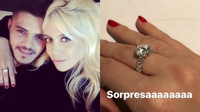 Wanda Nara, per i 31 anni Icardi le regala un anello con diamante