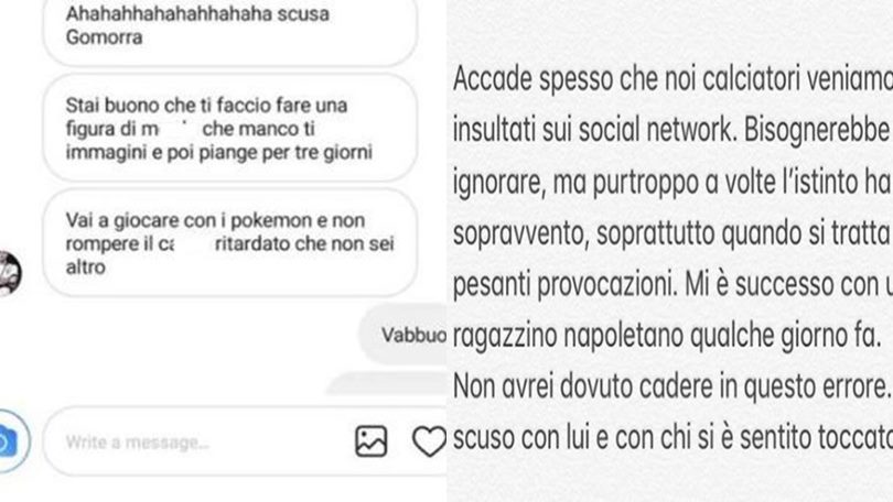 Insulti sui social a un giovane tifoso, Sturaro chiede scusa: «Un errore»