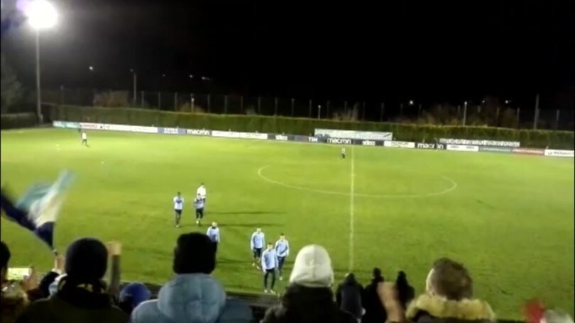 Lazio, i tifosi sostengono la squadra