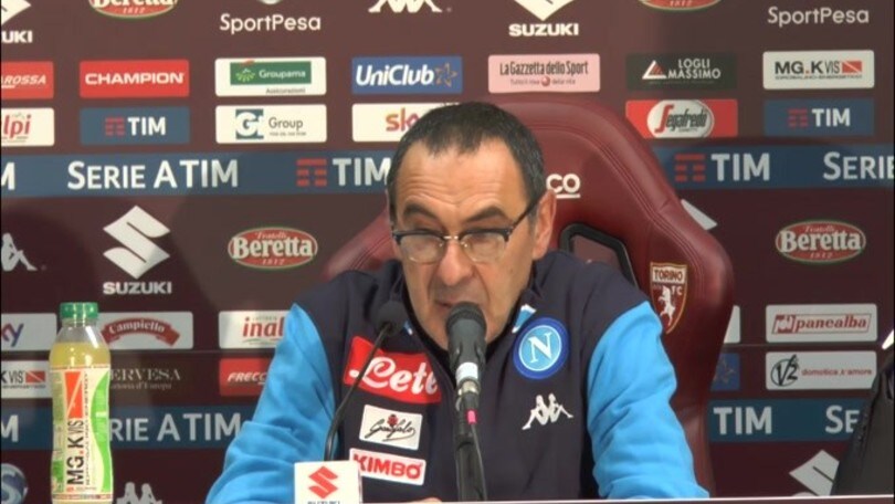 Sarri: "Abbiamo preso carica positiva dallo stop dell'Inter"