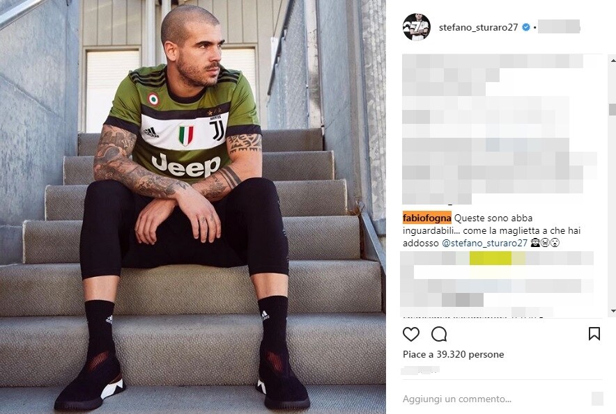 Fognini sfotte Sturaro: «La maglia è inguardabile». Poi la risposta