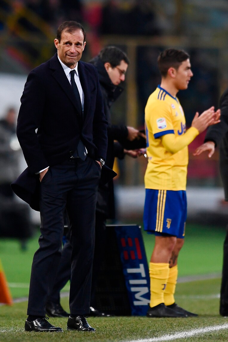 Juventus, Allegri: «Dybala? Un po' di panchina fa bene...»
