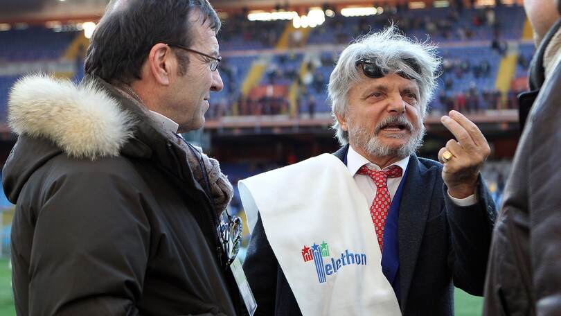Serie A Sampdoria, Ferrero punta il Napoli: «E' il derby del cinema»