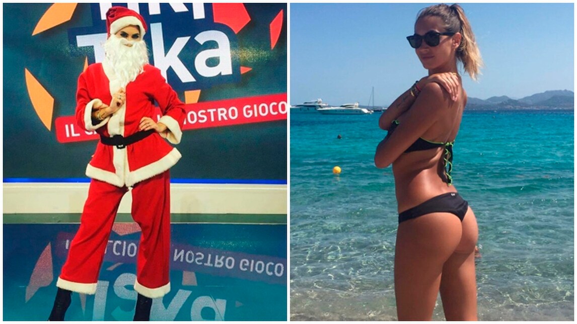 Melissa Satta è già in versione Babbo Natale