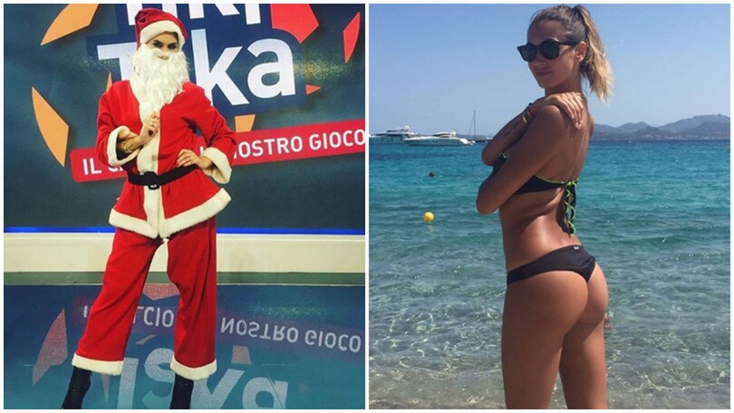 Melissa Satta è già in versione Babbo Natale