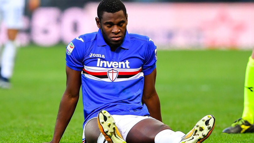 Serie A Sampdoria, Zapata in parte con il gruppo
