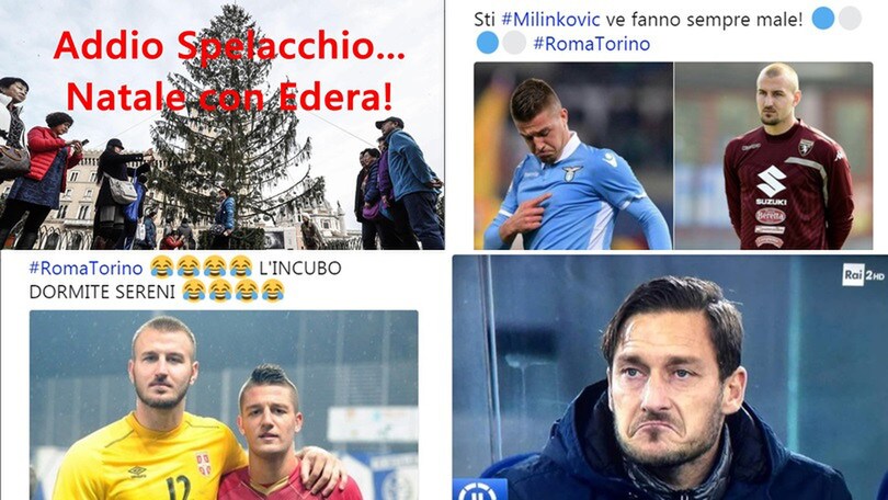 Il Torino elimina la Roma: il web si esalta con Milinkovic ed Edera