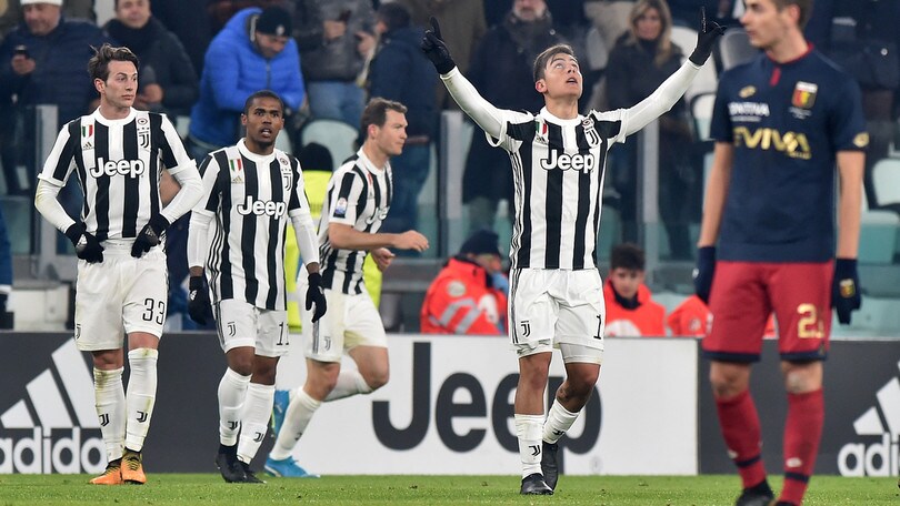 Juventus-Genoa 2-0, Allegri ai quarti con Dybala e Higuain