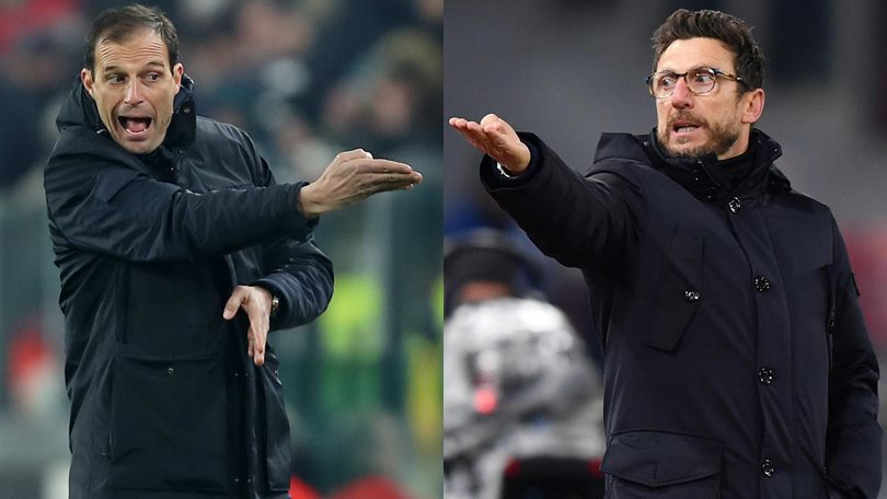Juventus-Roma al contachilometri, Allegri e Di Francesco maestri di turnover