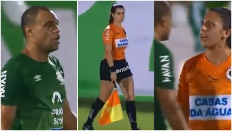 Brasile, Denilson "affettuoso" con la guardalinee: l'arbitro non gradisce