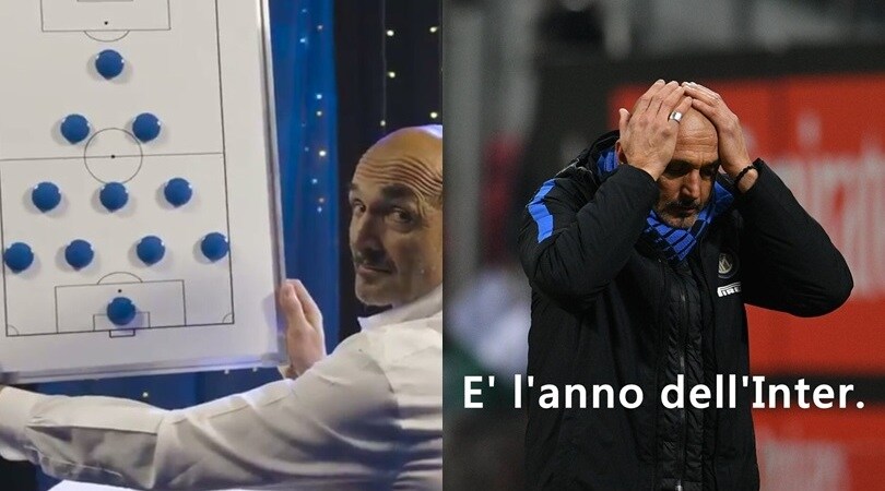 Spalletti fuori dalla Coppa Italia, l'ironia dei social: «È l'anno dell'Inter»