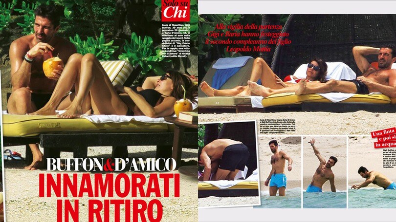 Buffon e Ilaria D'Amico, le foto delle vacanze a Mauritius 