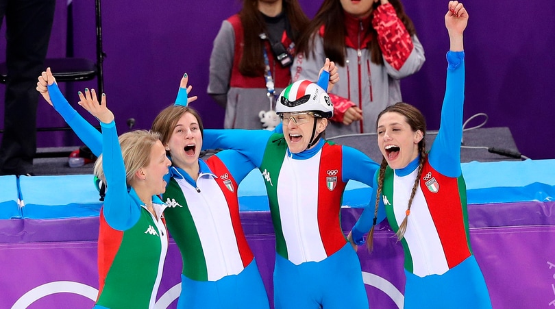 Italia, short track d'argento, è festa azzurra!