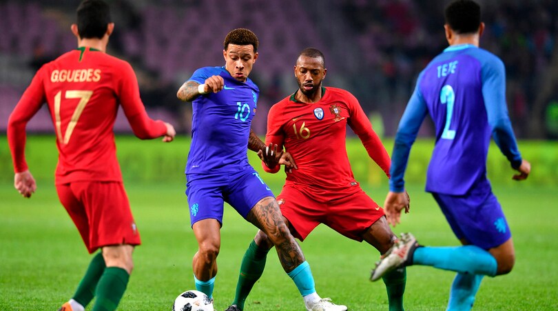 L'Olanda travolge il Portogallo di Ronaldo. Espulso l'interista Cancelo