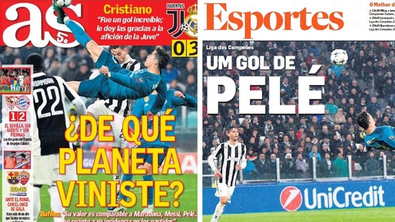 Cristiano Ronaldo, la rassegna stampa celebra il suo gol